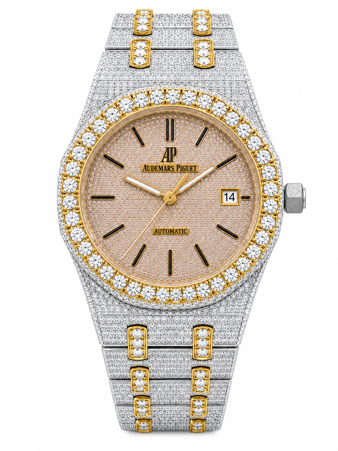 925 AM Moissanite Flooded AP Watch
