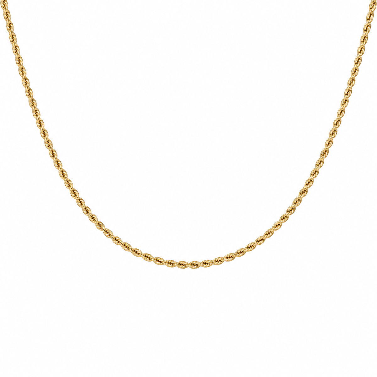 10K 1.6mm Rope Chain