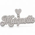 "MAY" Custom silver Moissanite pendant (Copy)