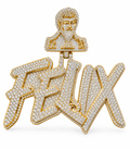 “FELIX” Silver Moissanite Custom Pendant