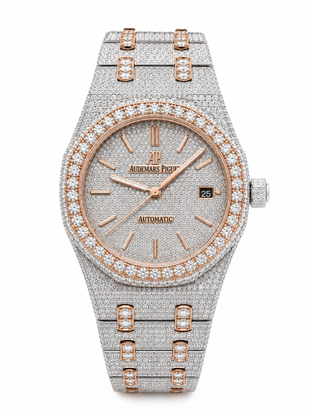 925 AM Moissanite Flooded AP Watch