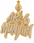 “AR16 Minimum” Silver Moissanite Custom Pendant