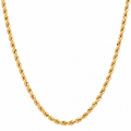 14K 2mm Diamond Cut Rope Chain