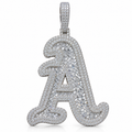 "MAY" Custom silver Moissanite pendant (Copy)