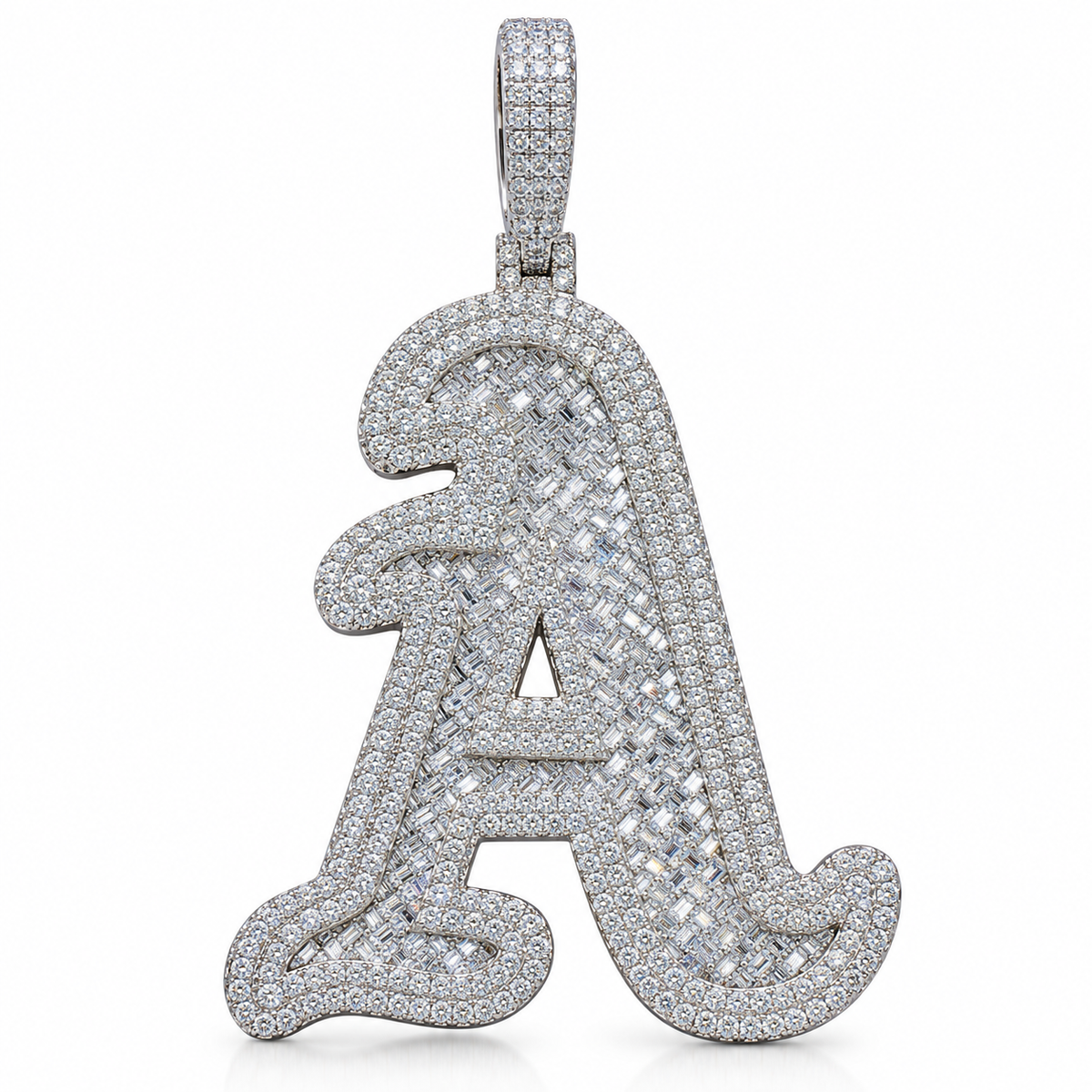 "MAY" Custom silver Moissanite pendant (Copy)