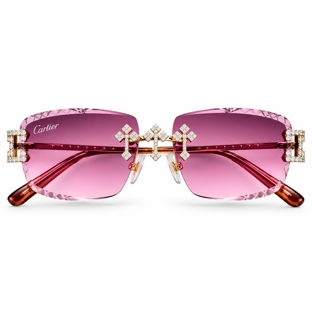 AM Moissanite Flooded Cartier Buffs