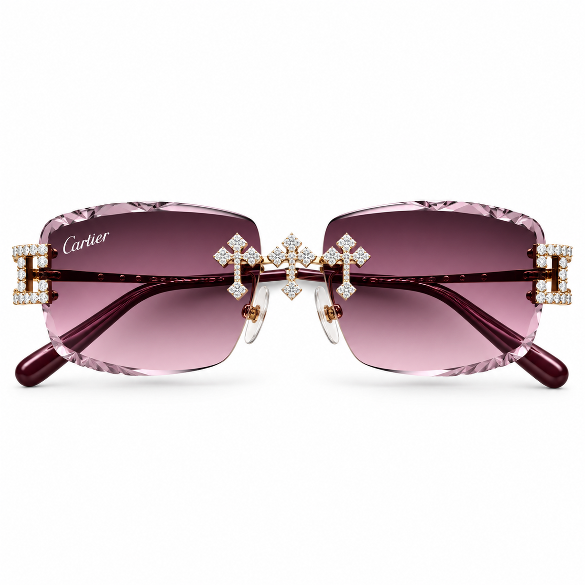 AM Moissanite Flooded Cartier Buffs