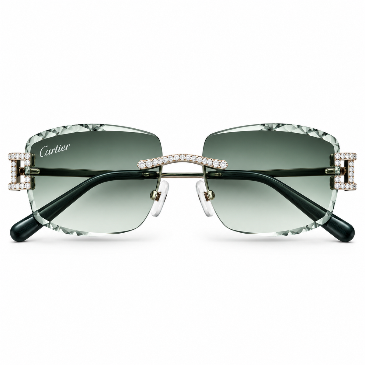 AM Moissanite Flooded Cartier Buffs