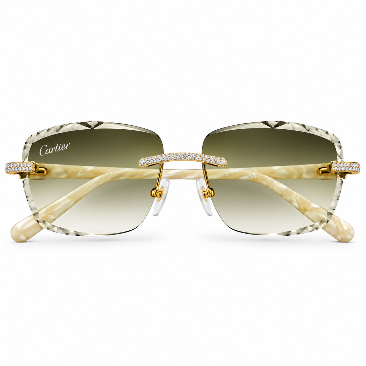 AM Moissanite Flooded Cartier Buffs