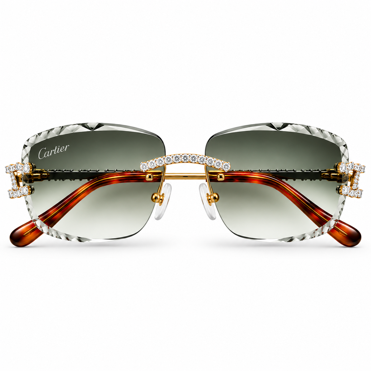AM Moissanite Flooded Cartier Buffs
