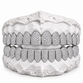 925 Silver Moissanite Honeycomb Set Grillz