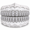 925 Silver Moissanite Mosaic Set Grillz
