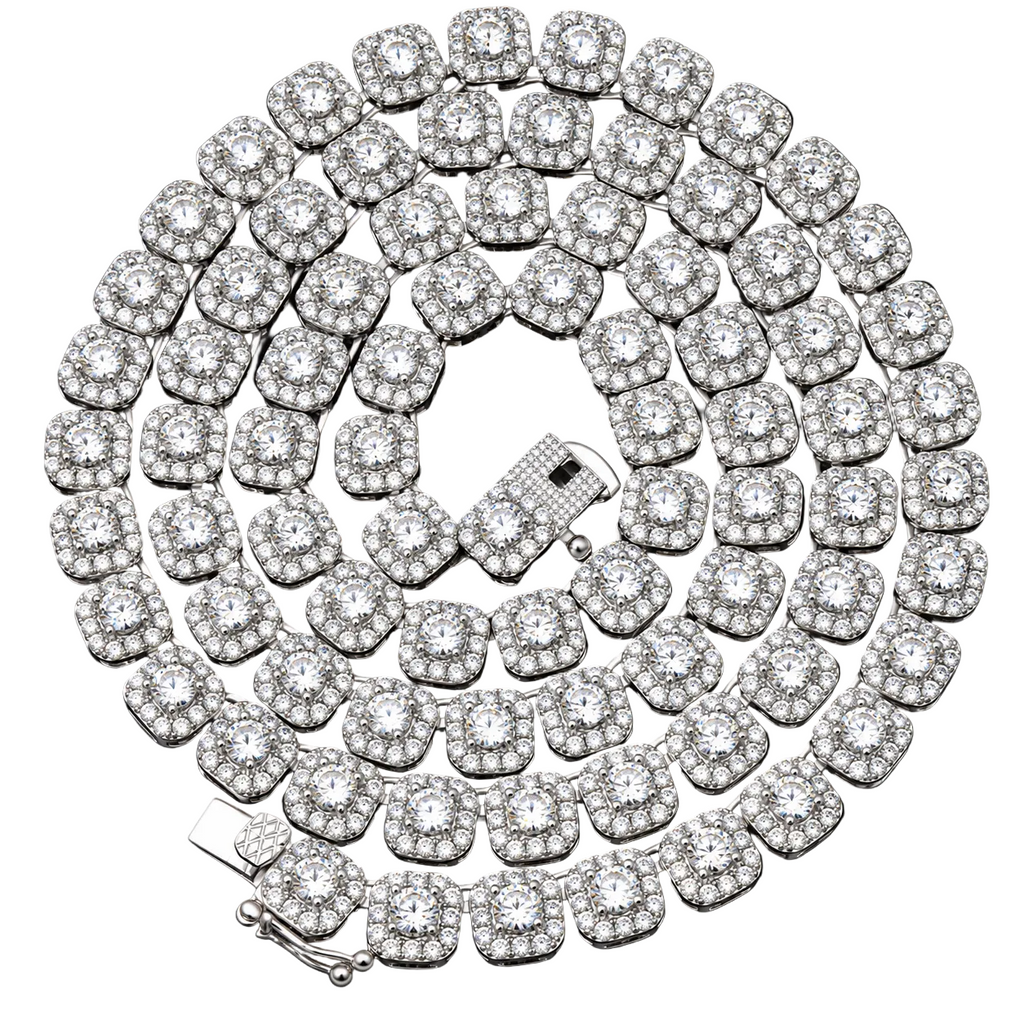 925 6mm Moissanite Fancy Tennis Chain