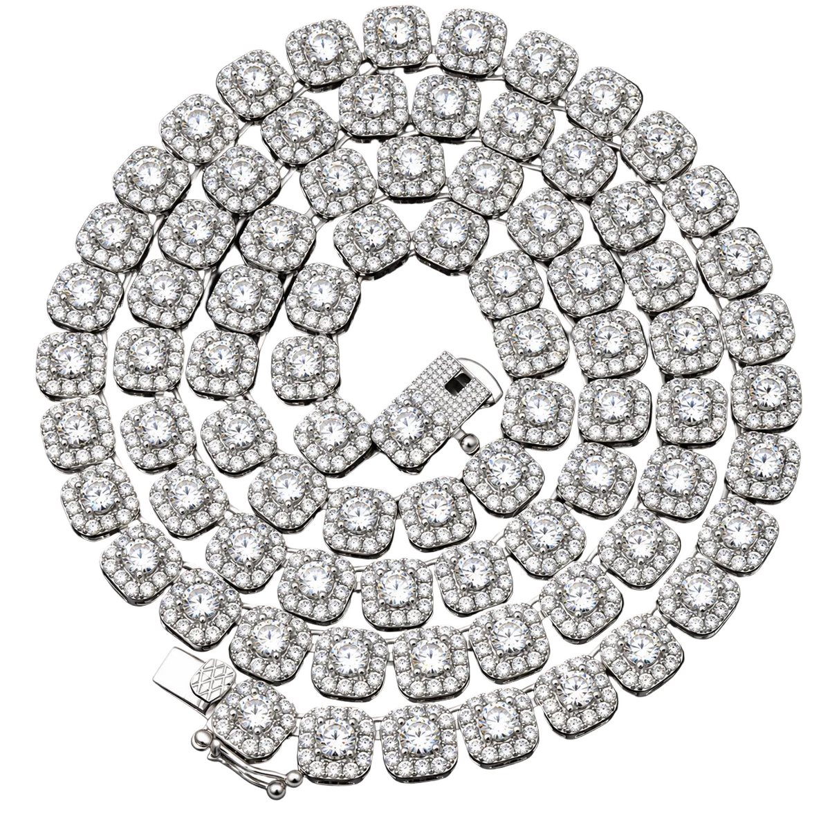 925 6mm Moissanite Fancy Tennis Chain