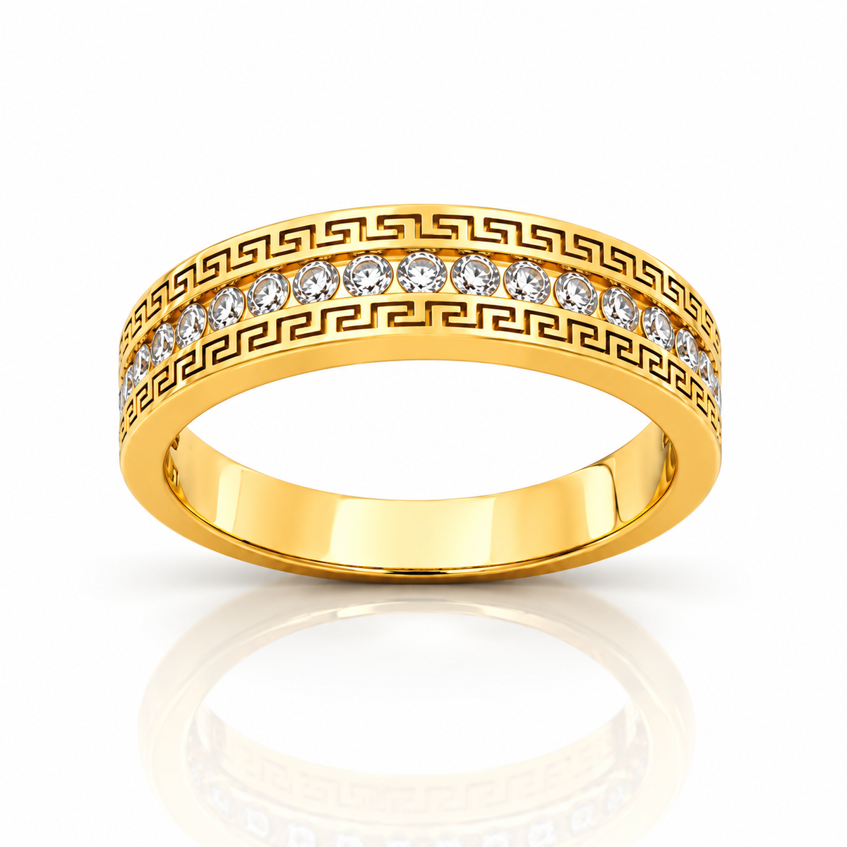 925 Moissanite Mens Band