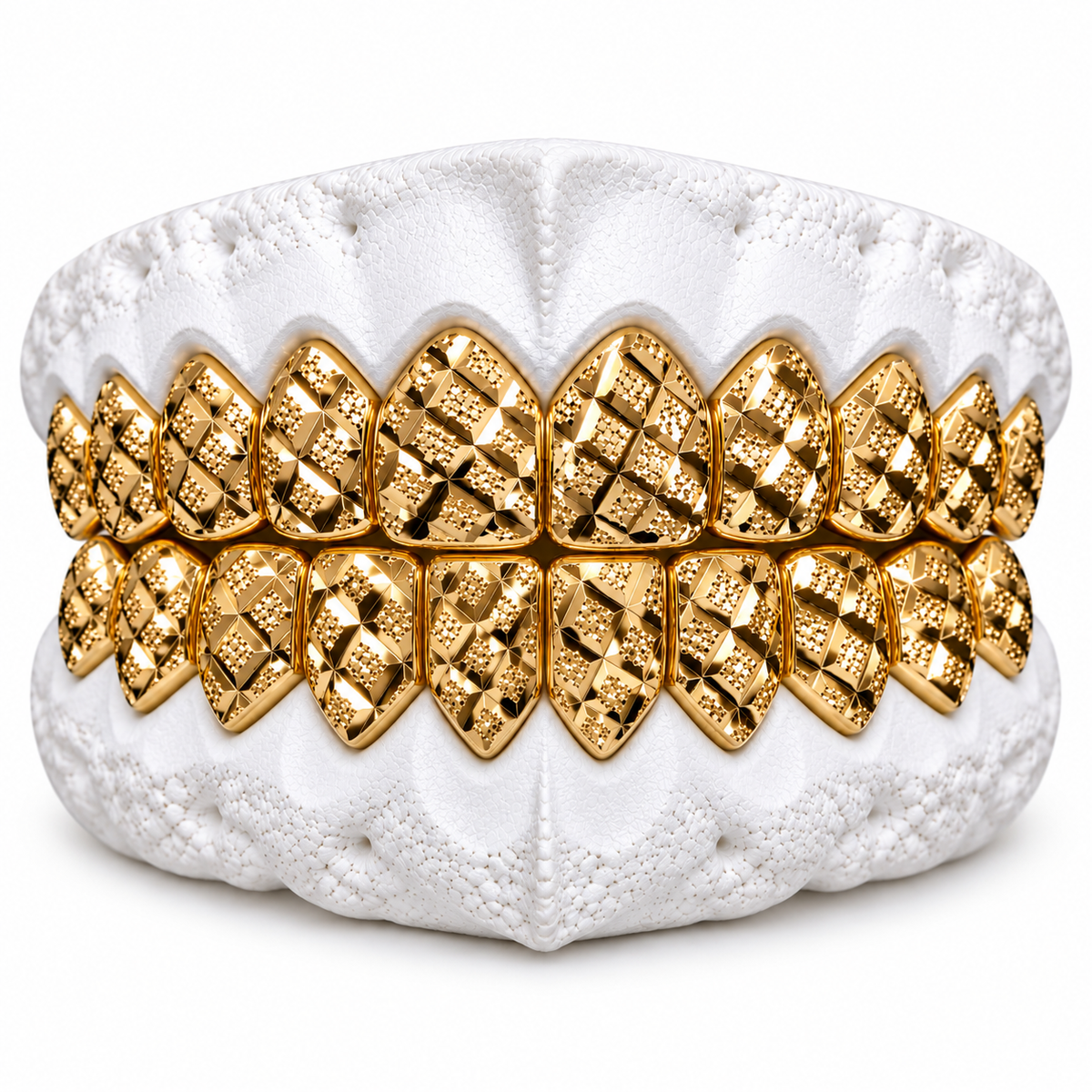 Perm Cut Diamond Cut + Diamond Dust Grillz