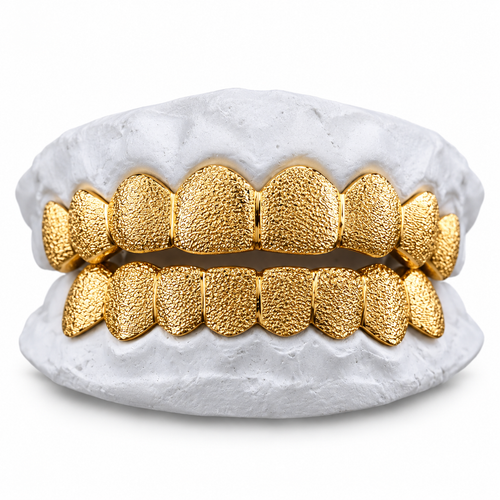10K Diamond Dust Gold Grill