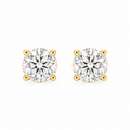10K Solid Gold Moissanite Studs