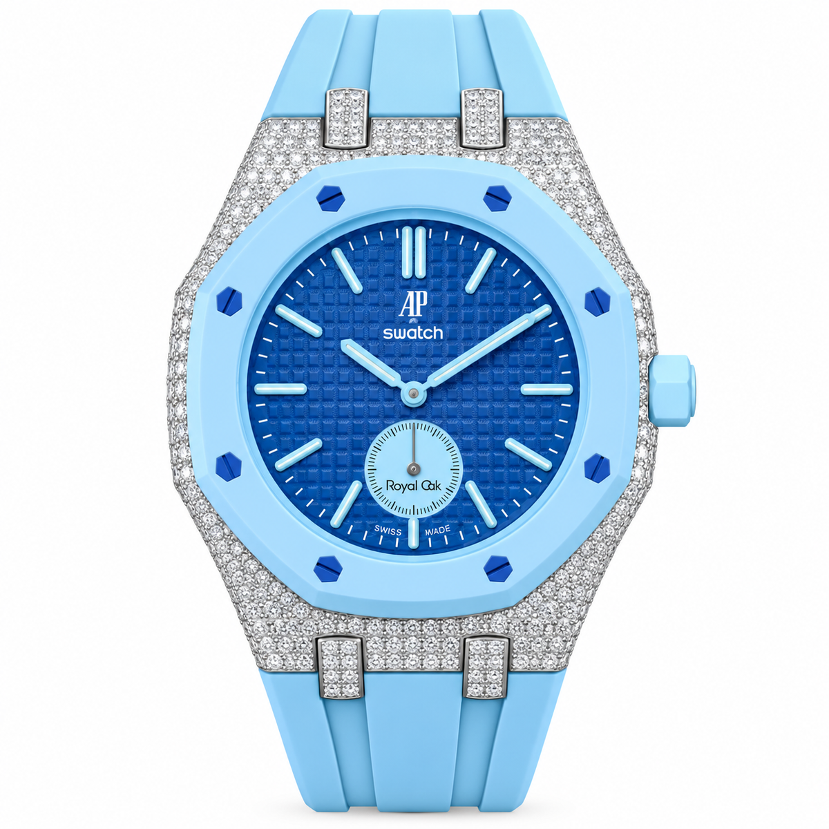 AM AP Royal Pop w/ 925 Moissanite Band