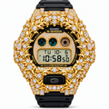 925 AM Moissanite Flooded G-Shock GA-2100 Watch