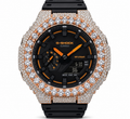 925 AM Moissanite Flooded G-Shock GA-2100 Watch