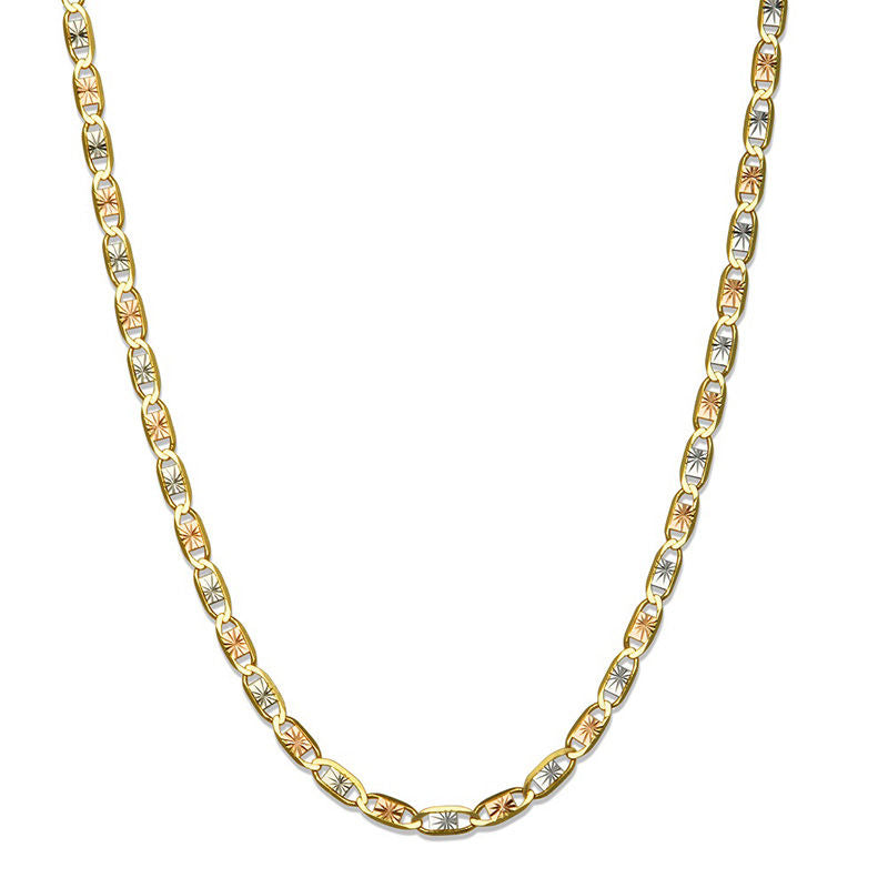 14K 0.8mm Valentino Chain